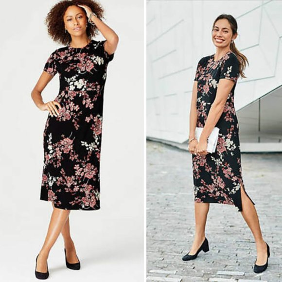 J. Jill Dresses & Skirts - NEW J. Jill Floral Print Short Sleeve Dress M
